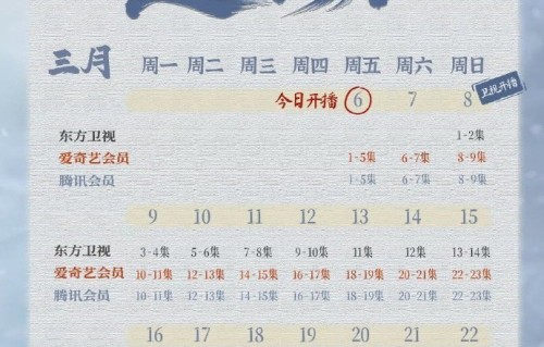 田曦薇张凌赫《逐玉》追剧日历:首更5集,全剧40集连续播出不断更?